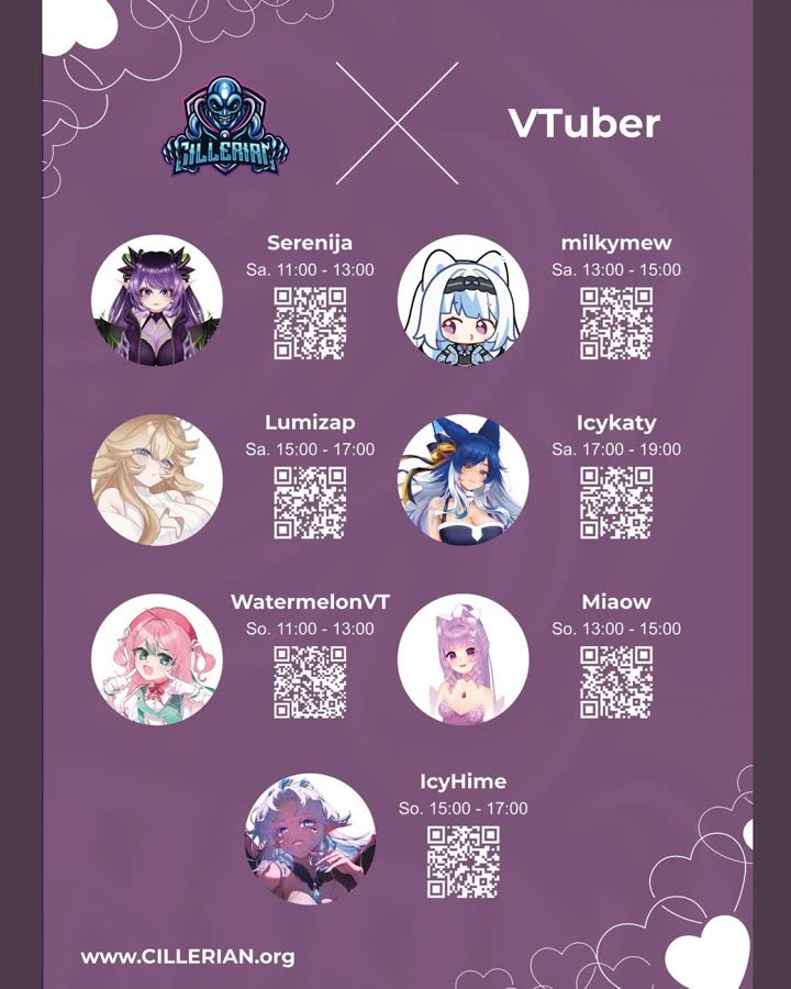 Cillerian × VTuber Lineup