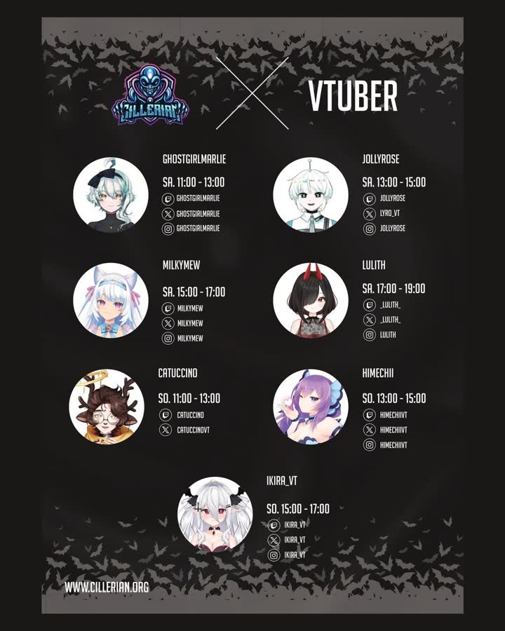 Cillerian × VTuber Lineup