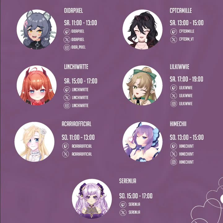 Cillerian × VTuber Lineup